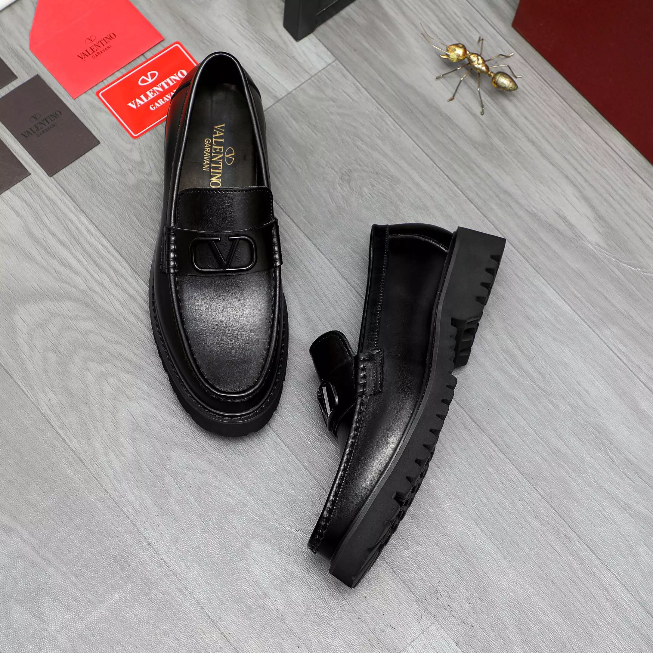 Valentino Leather Shoes For Men Efficient 6865