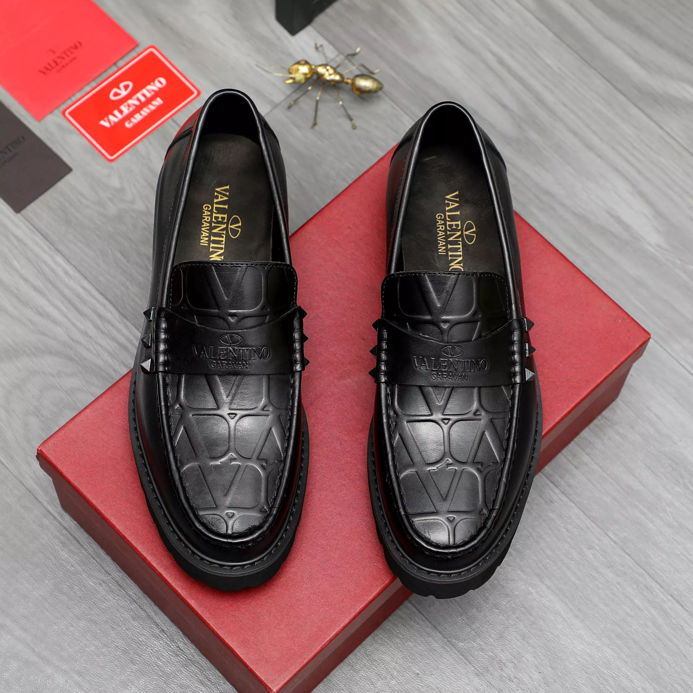 Valentino Leather Shoes For Men Fashionable 7170