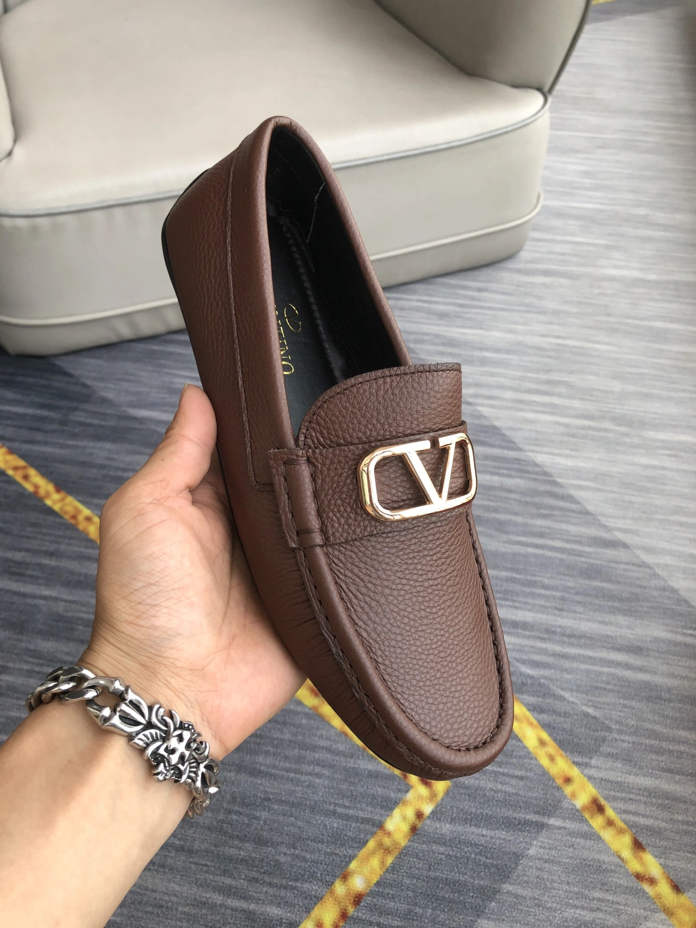 Valentino Leather Shoes For Men Practical 6168