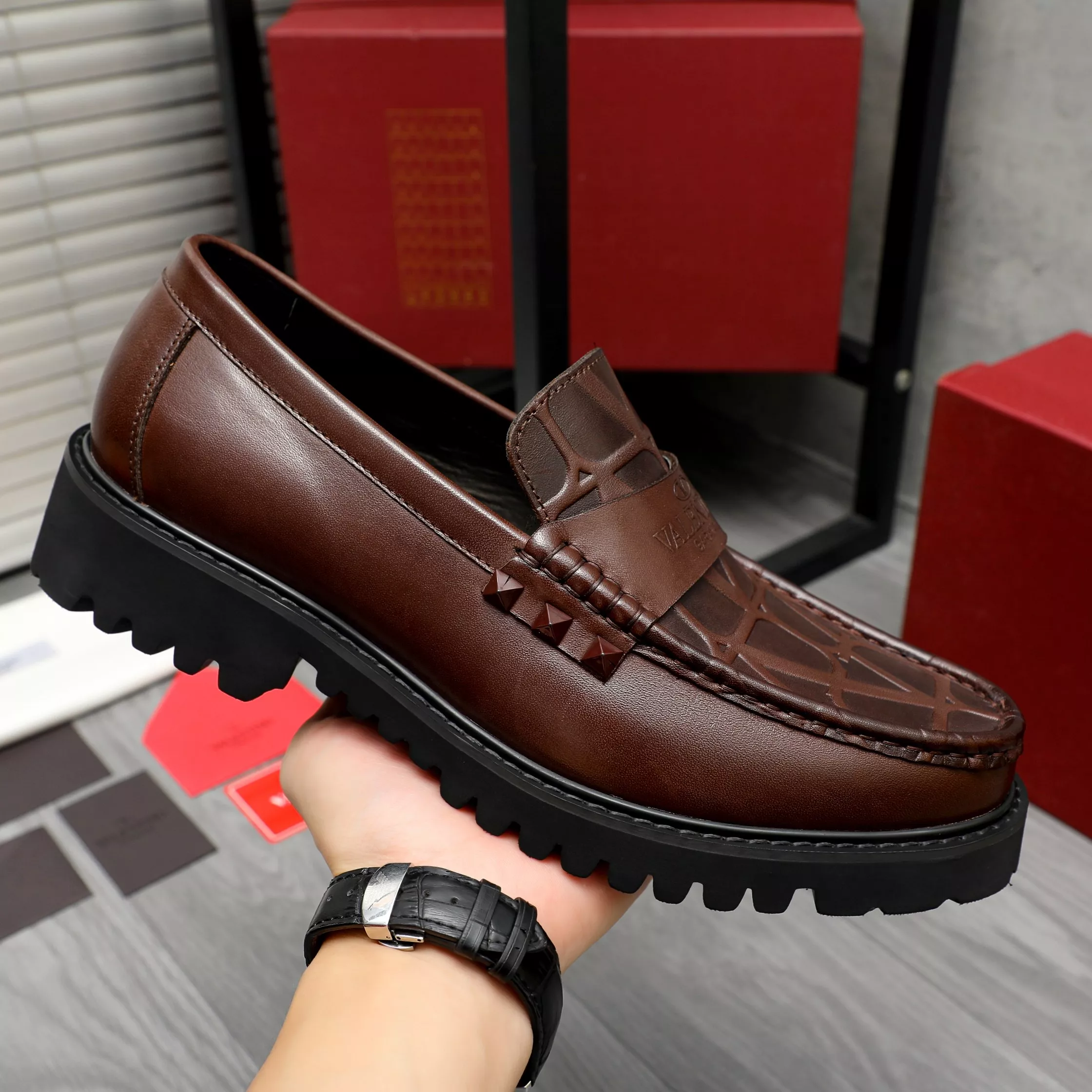 Valentino Leather Shoes For Men Trendsetting 8403
