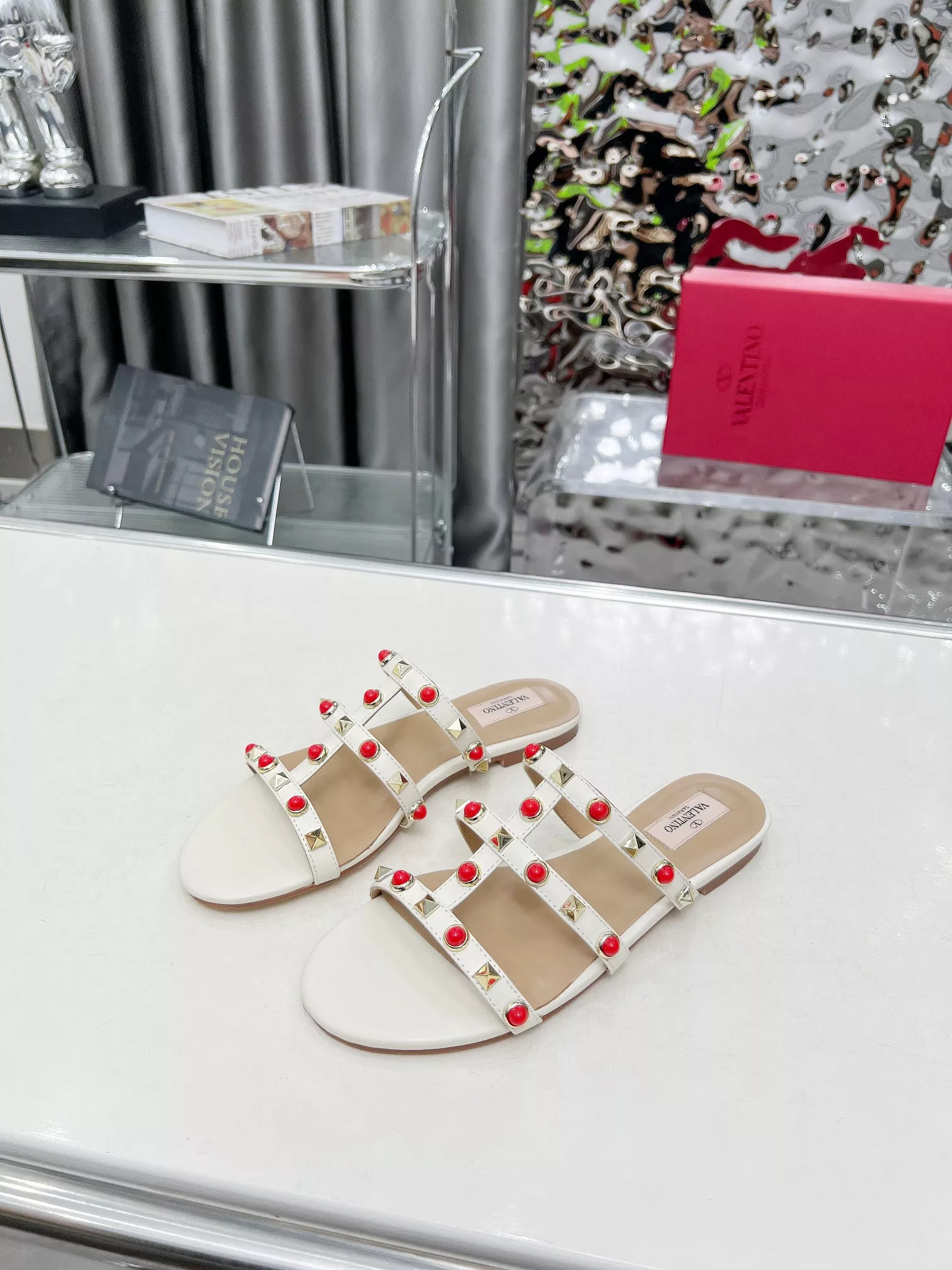Valentino Slippers For Women Bright 1122
