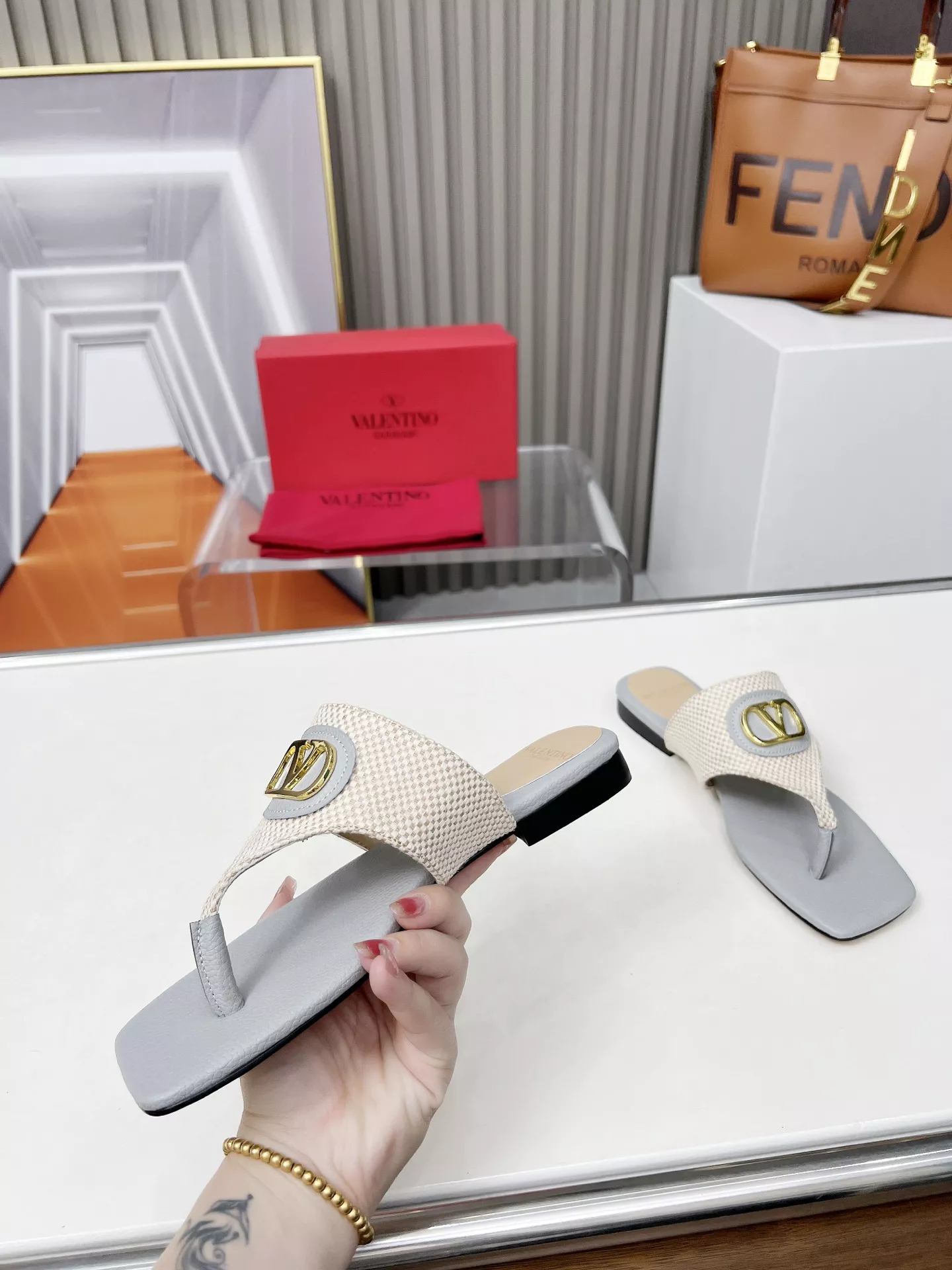 Valentino Slippers For Women Bright 3841