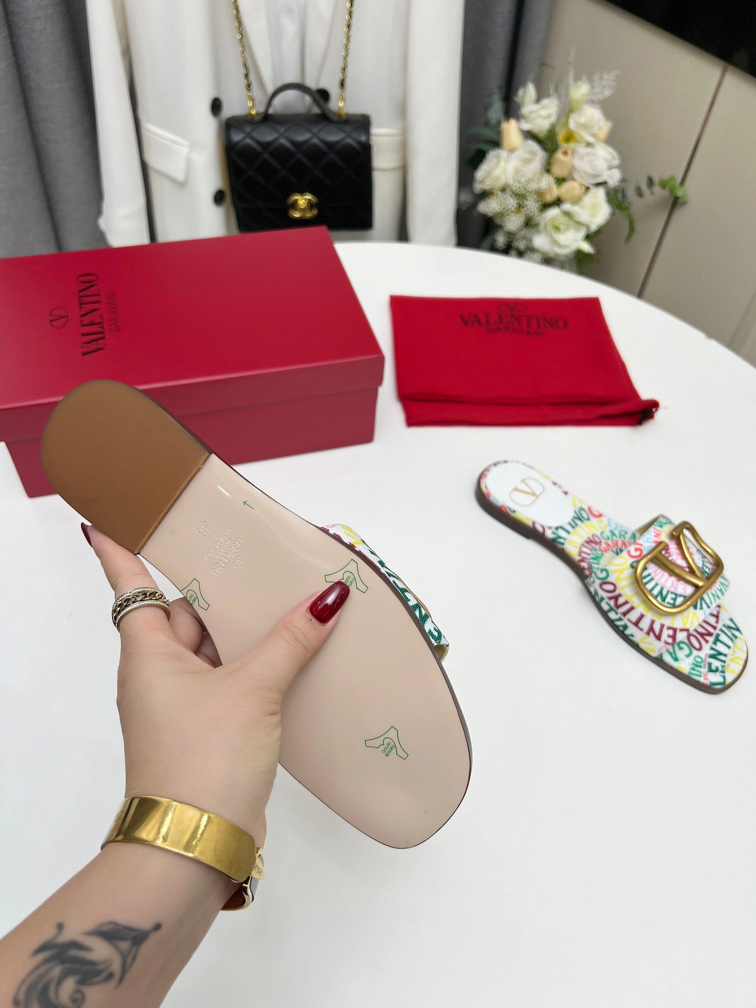 Valentino Slippers For Women Flexible 1139