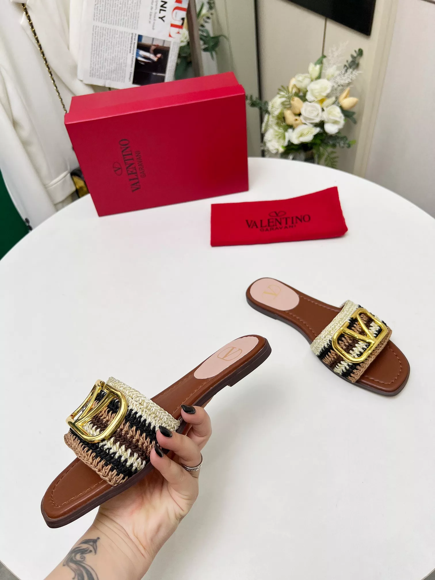 Valentino Slippers For Women Timeless 3335