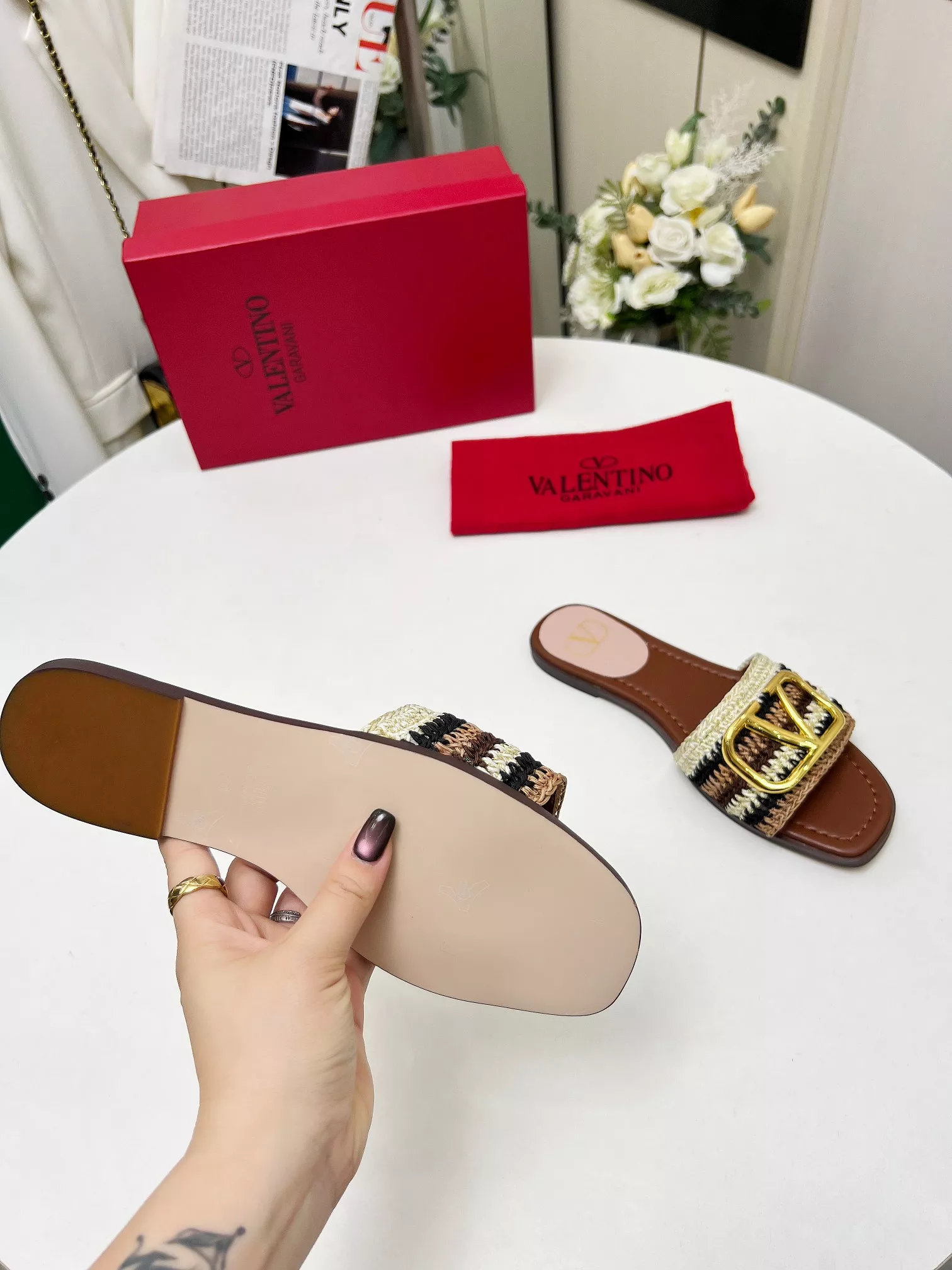Valentino Slippers For Women Timeless 3335