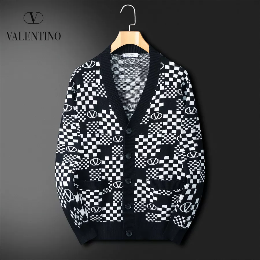 Valentino Sweaters Long Sleeved For Men Sleek 9508