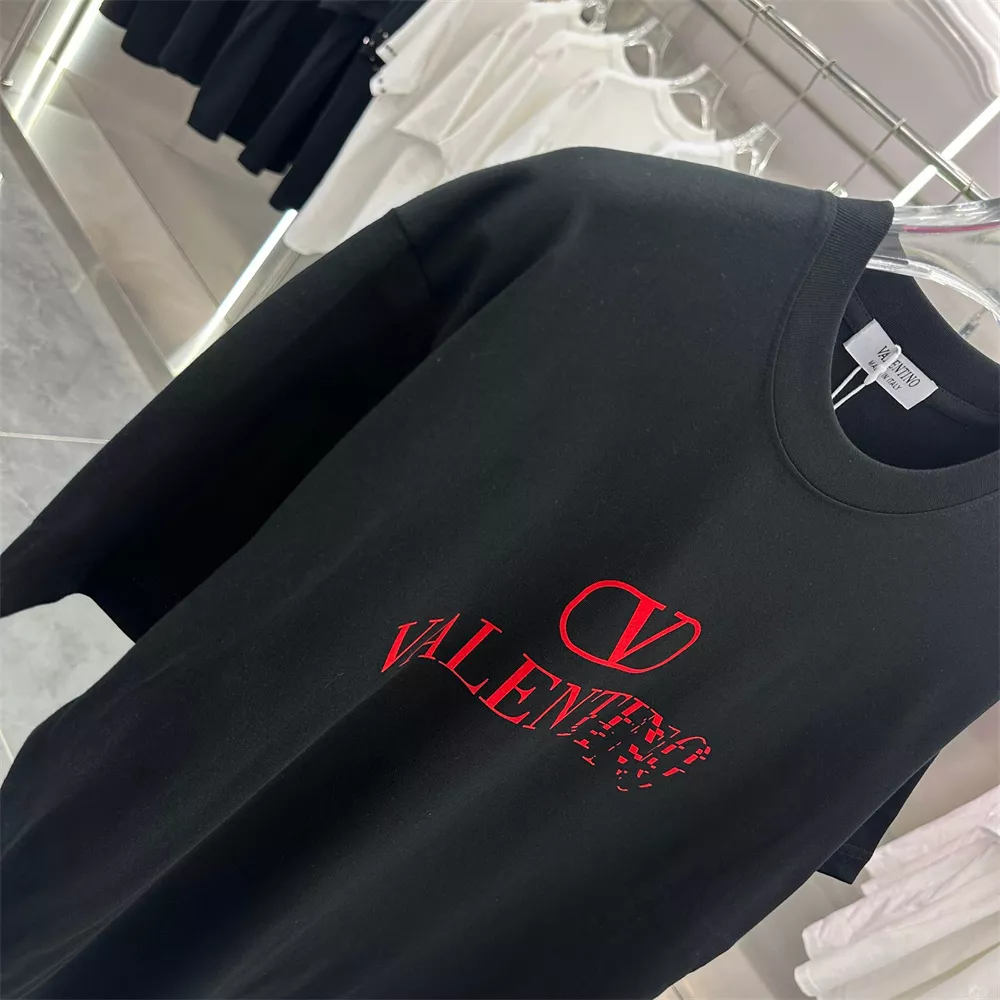 Valentino T-Shirts Short Sleeved For Unisex Durable 3914