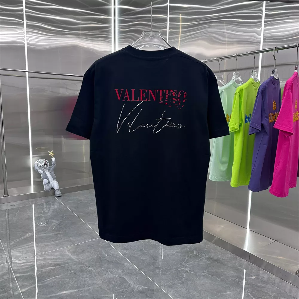 Valentino T-Shirts Short Sleeved For Unisex Durable 3914