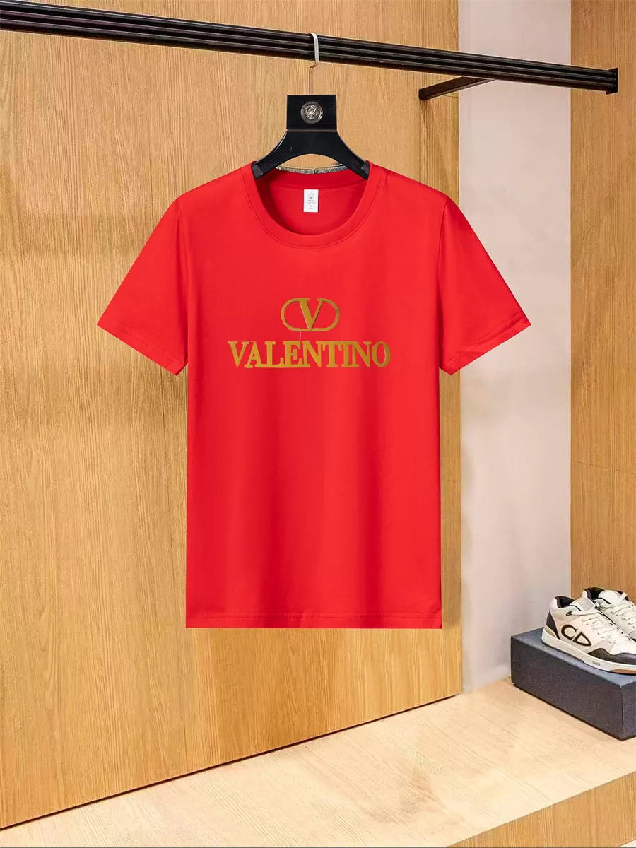 Valentino T-Shirts Short Sleeved For Unisex Practical 8274