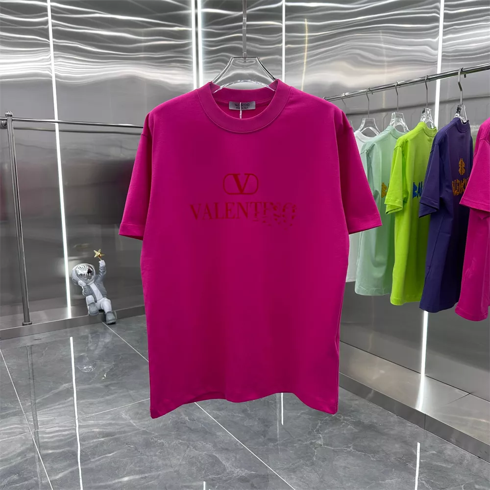 Valentino T-Shirts Short Sleeved For Unisex Practical 8916