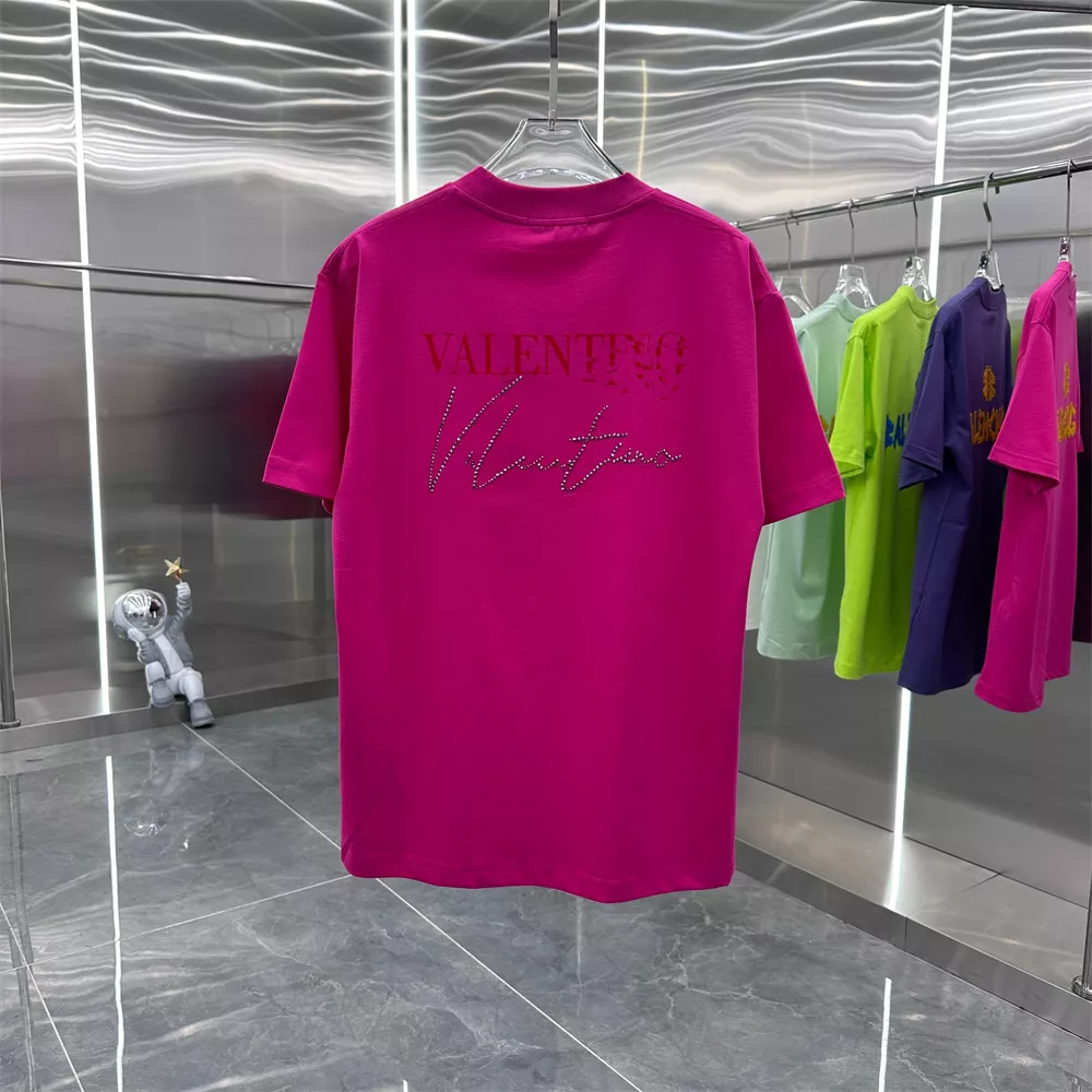 Valentino T-Shirts Short Sleeved For Unisex Practical 8916