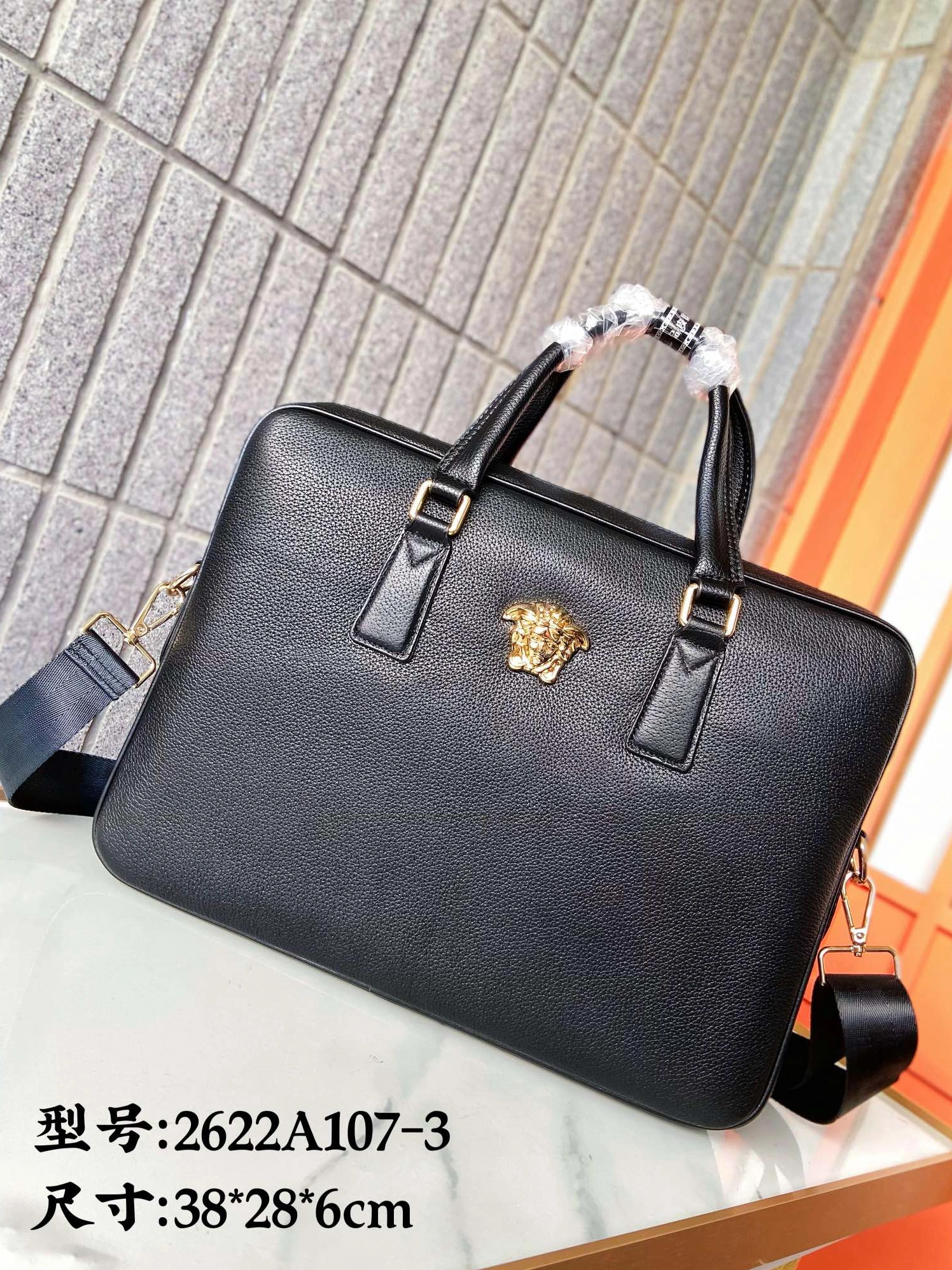 Versace AAA Man Handbags Durable 3177