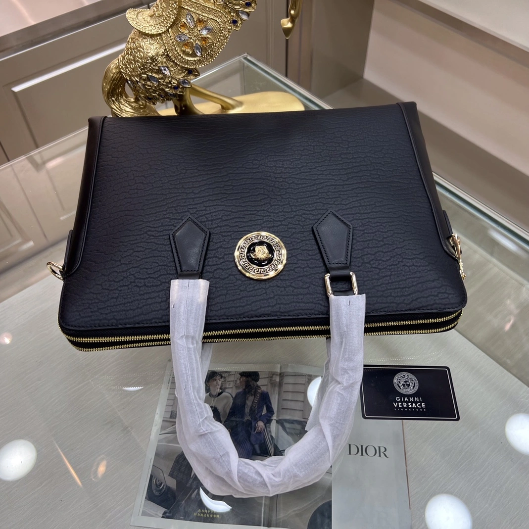 Versace AAA Man Handbags Sleek 3450