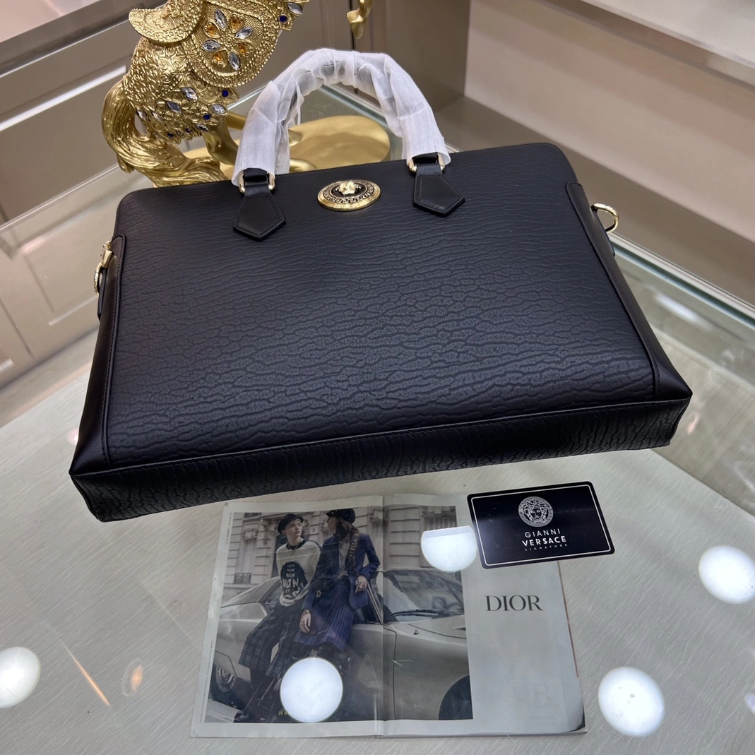Versace AAA Man Handbags Sleek 3450