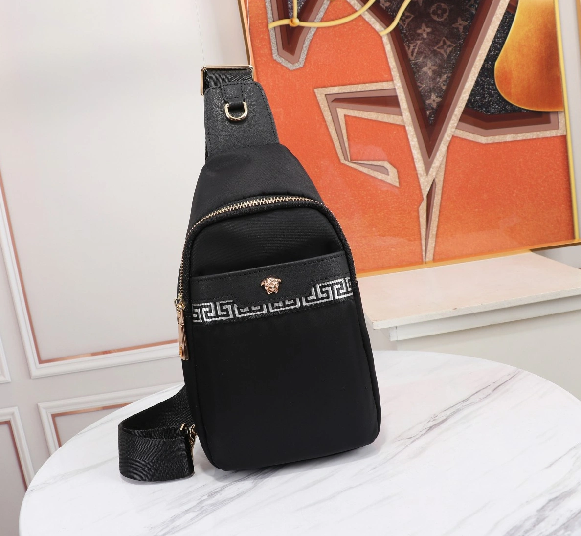 Versace AAA Man Messenger Bags Compact 9977