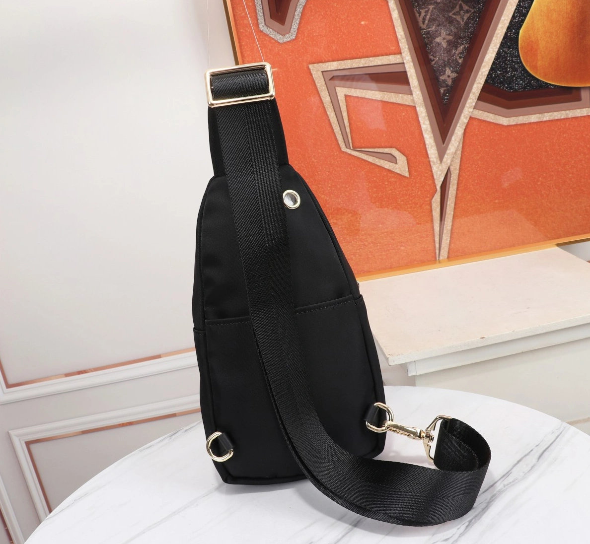 Versace AAA Man Messenger Bags Compact 9977