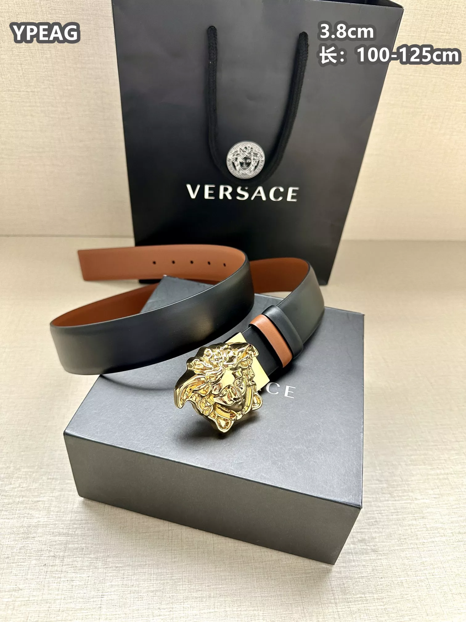 Versace AAA Quality Belts For Unisex Versatile 4142