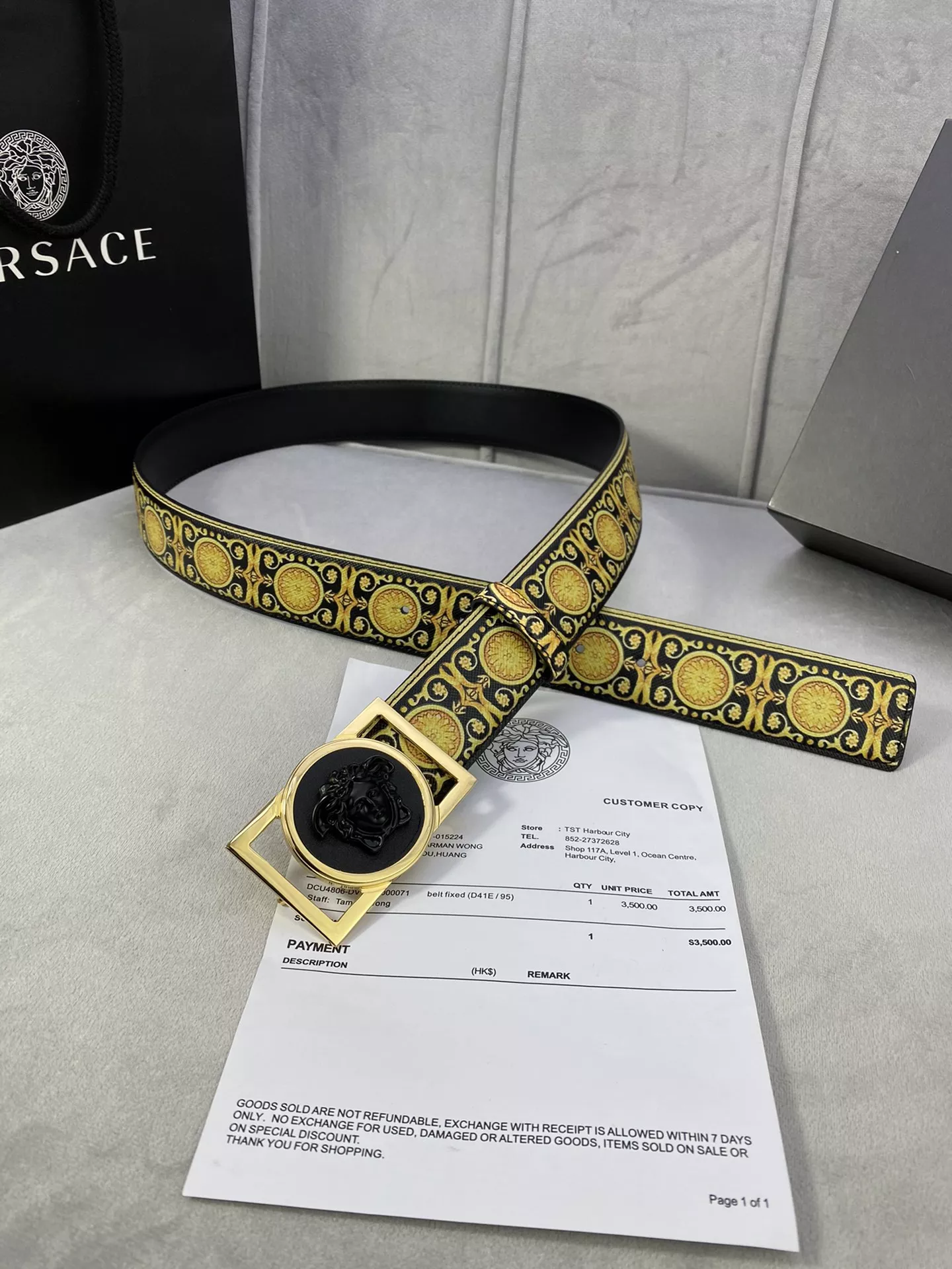 Versace AAA Quality Belts In 4.0cm For Men EyeCatching 5418