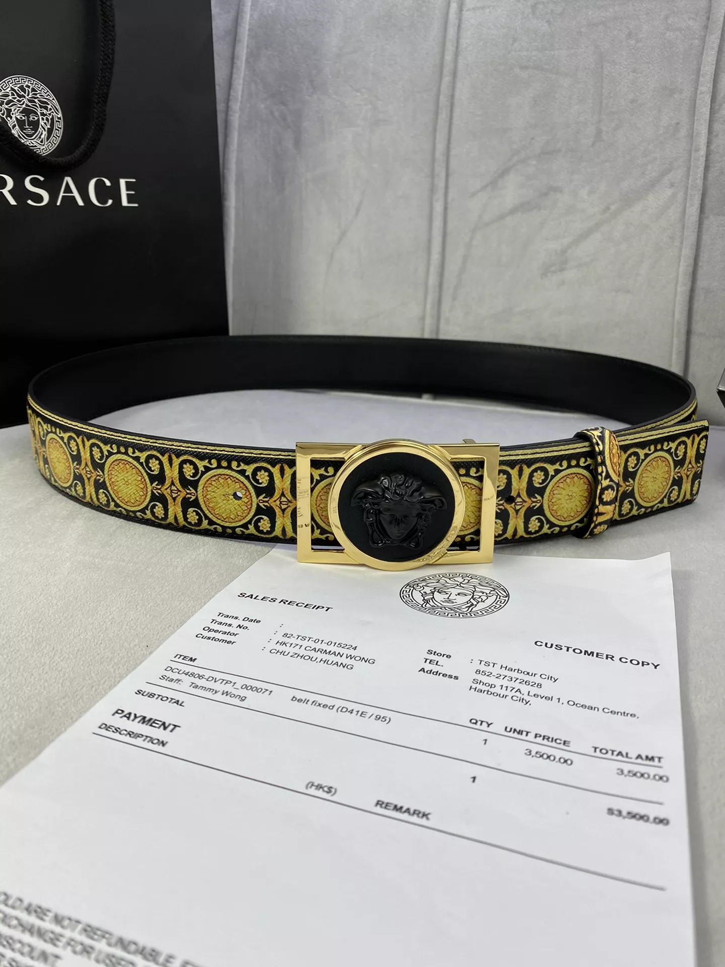 Versace AAA Quality Belts In 4.0cm For Men EyeCatching 5418