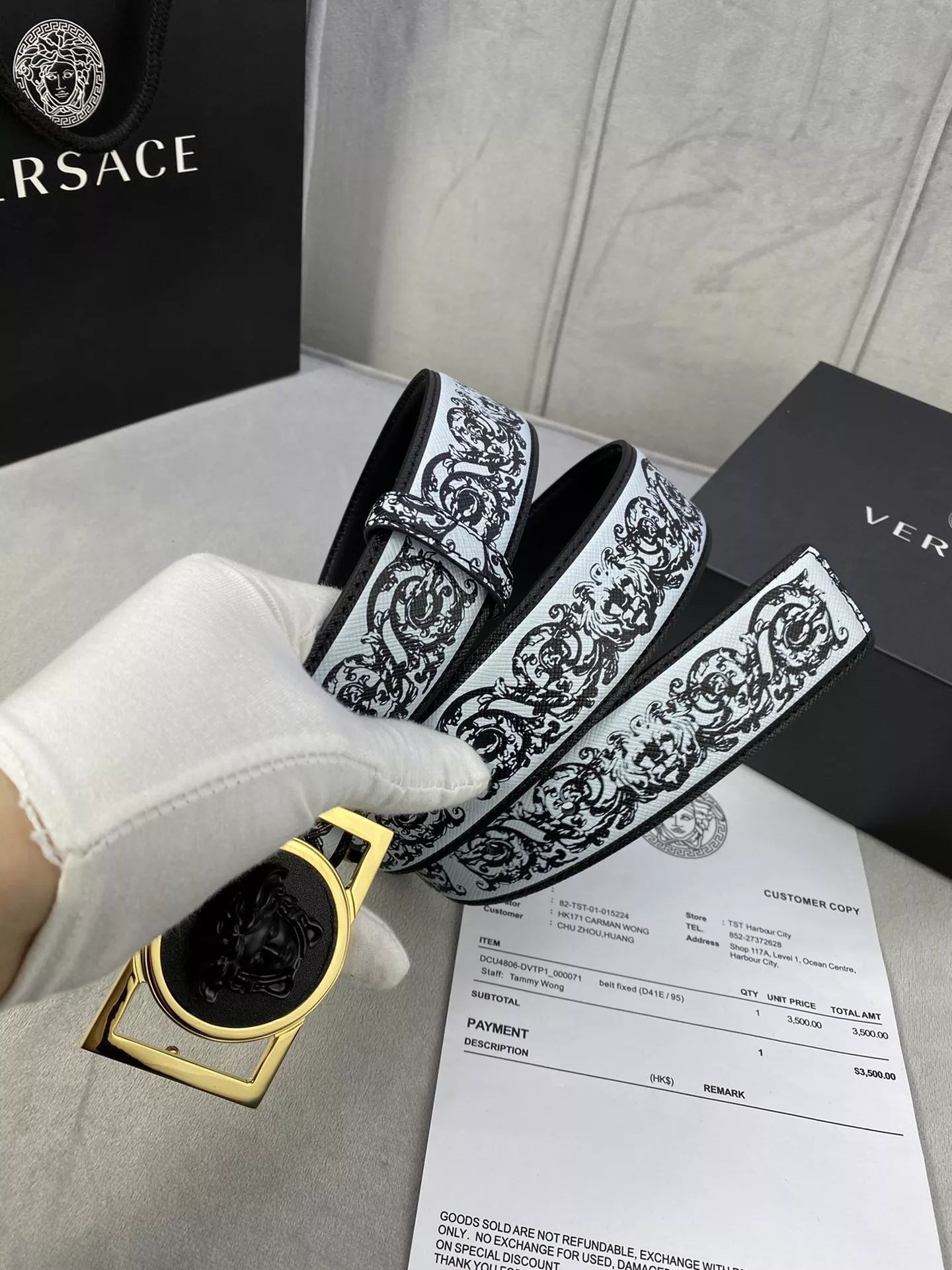 Versace AAA Quality Belts In 4.0cm For Men NewStyle 9066