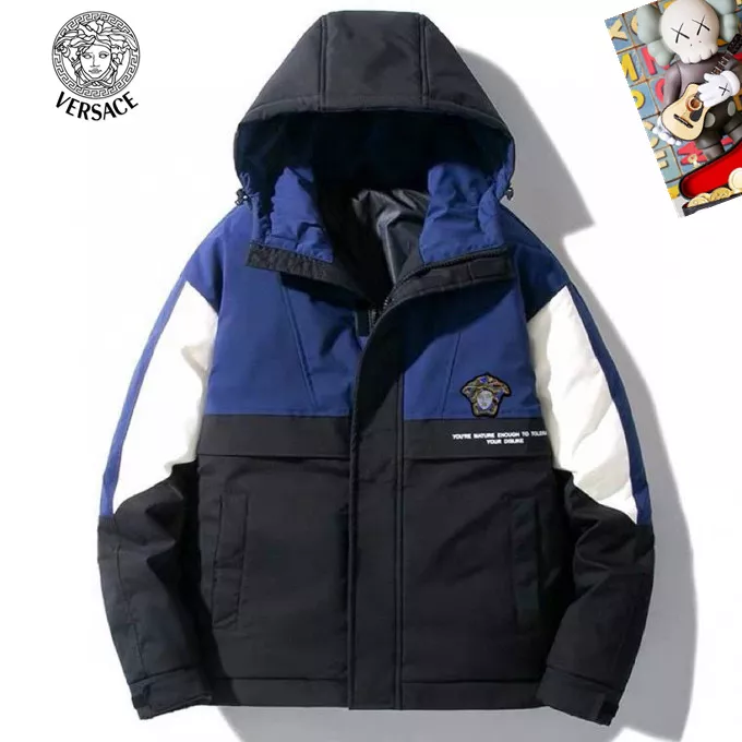 Versace Down Feather Coat Long Sleeved For Men WellDesigned 5313