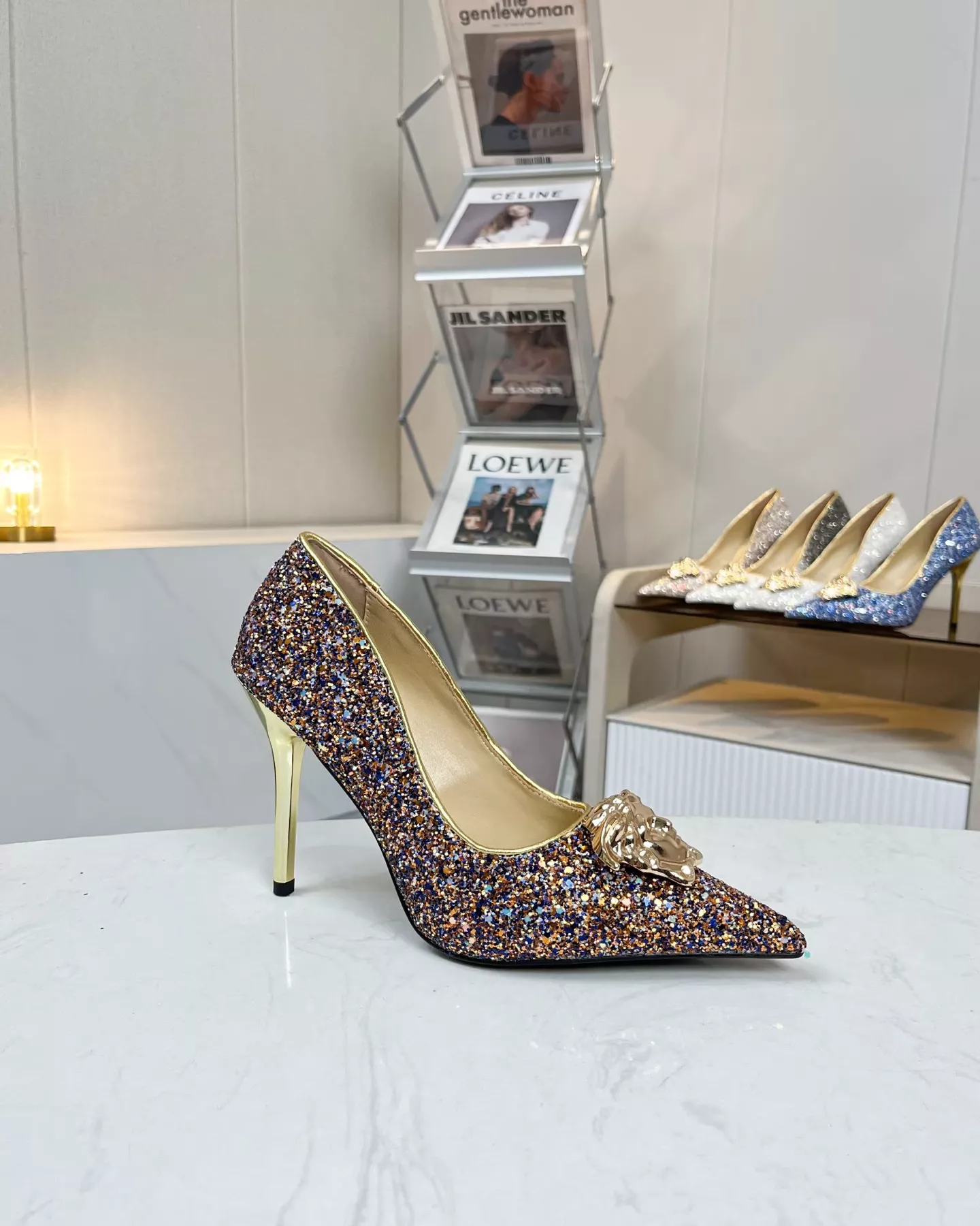 Versace High-Heeled Shoes For Women Durable 6998