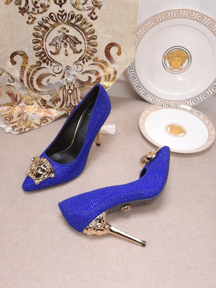 Versace High-Heeled Shoes For Women Stylish 8434