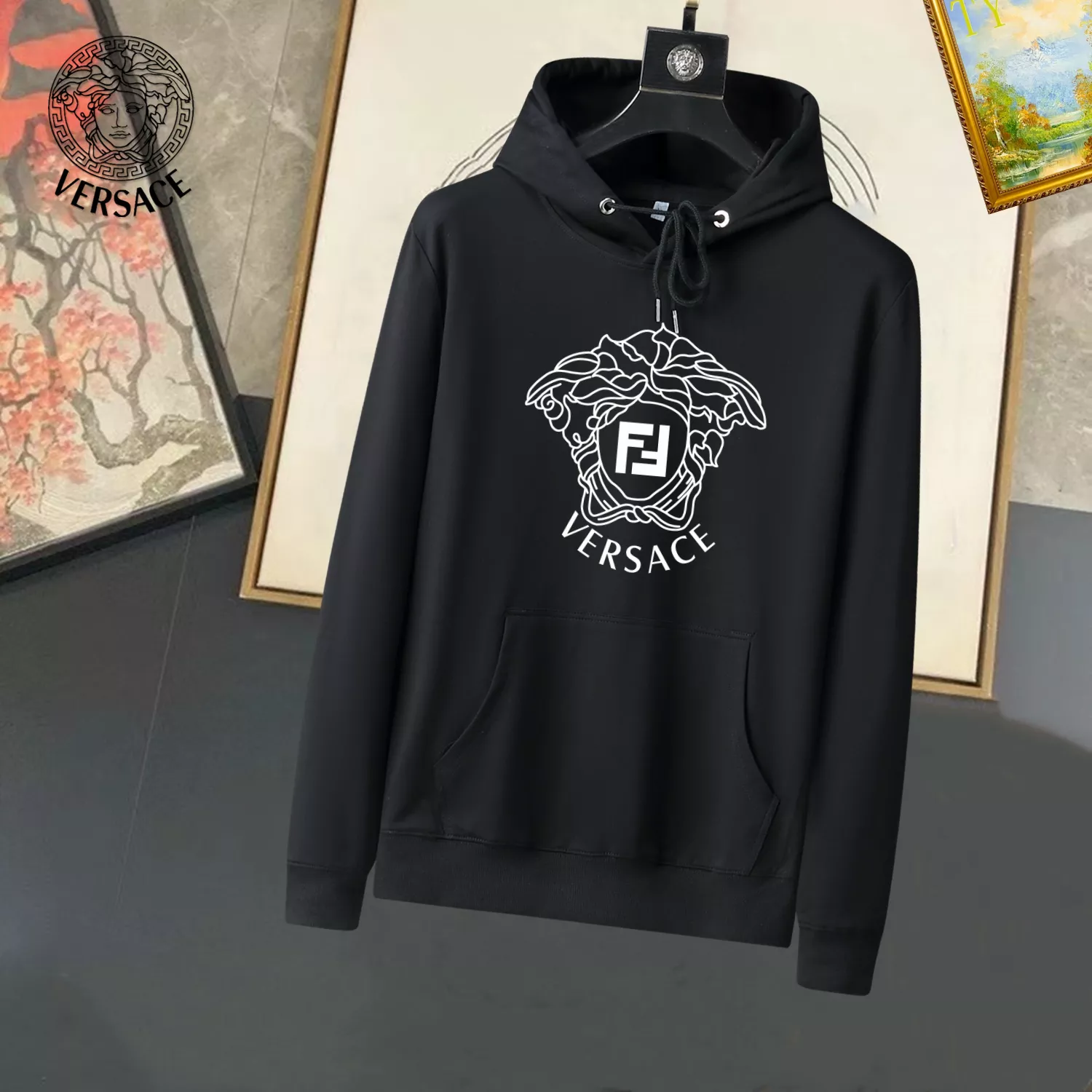 Versace Hoodies Long Sleeved For Men Unique 825