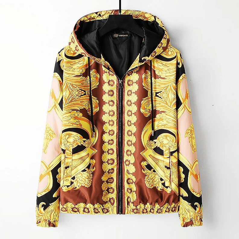 Versace Jackets Long Sleeved For Men Bright 8342