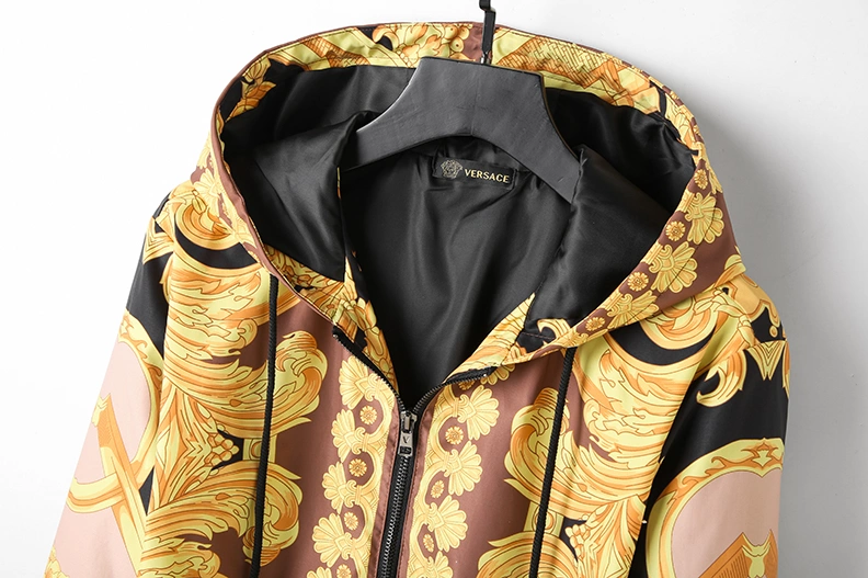 Versace Jackets Long Sleeved For Men Bright 8342