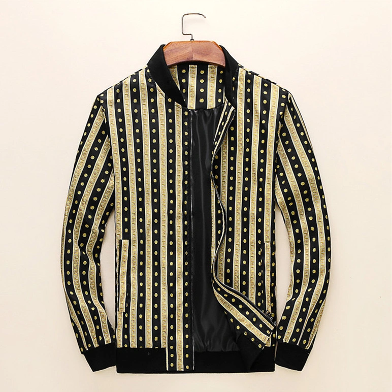 Versace Jackets Long Sleeved For Men Elegant 2871