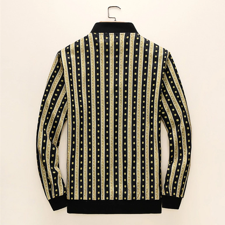 Versace Jackets Long Sleeved For Men Elegant 2871