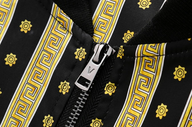 Versace Jackets Long Sleeved For Men Elegant 2871