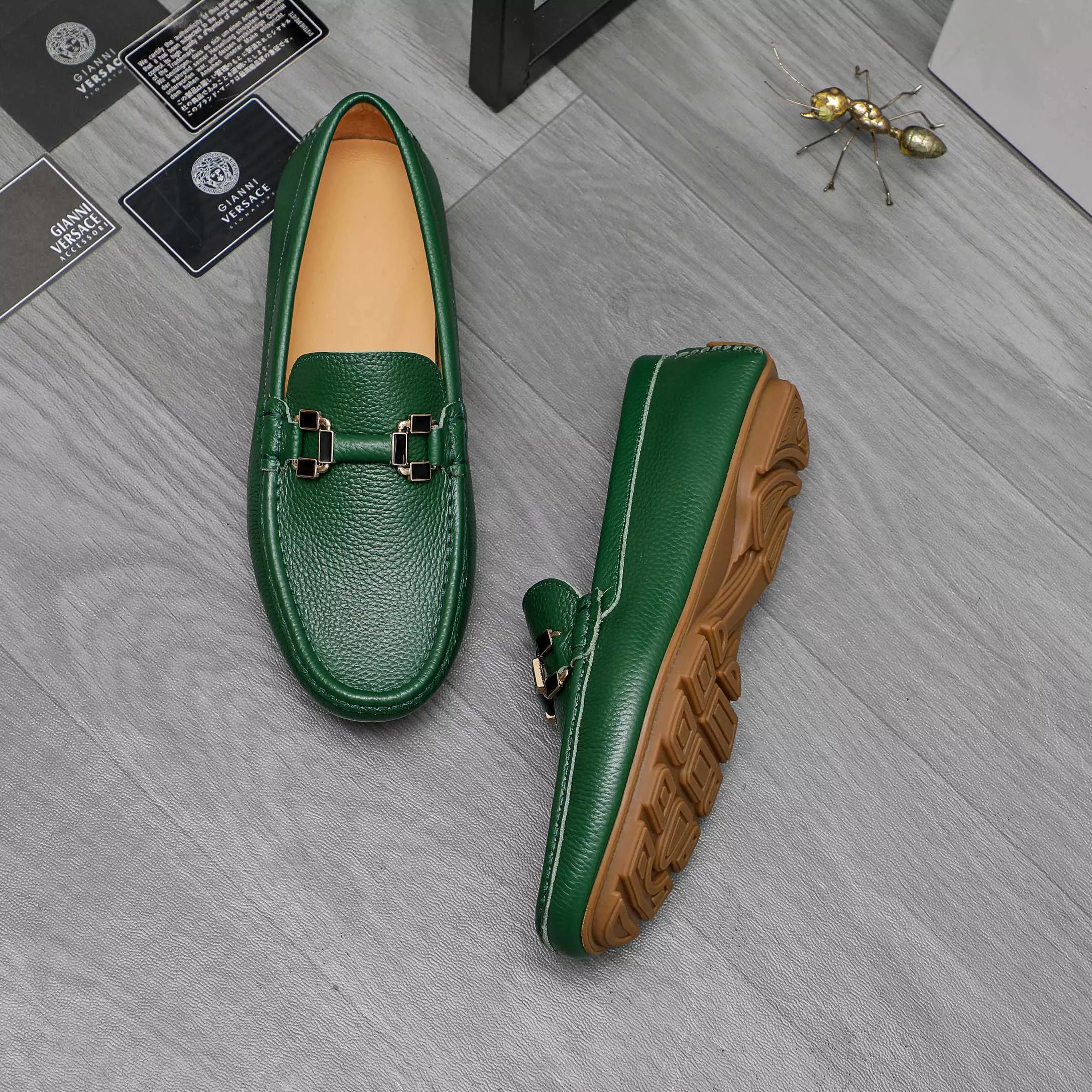 Versace Leather Shoes For Men Affordable 6019
