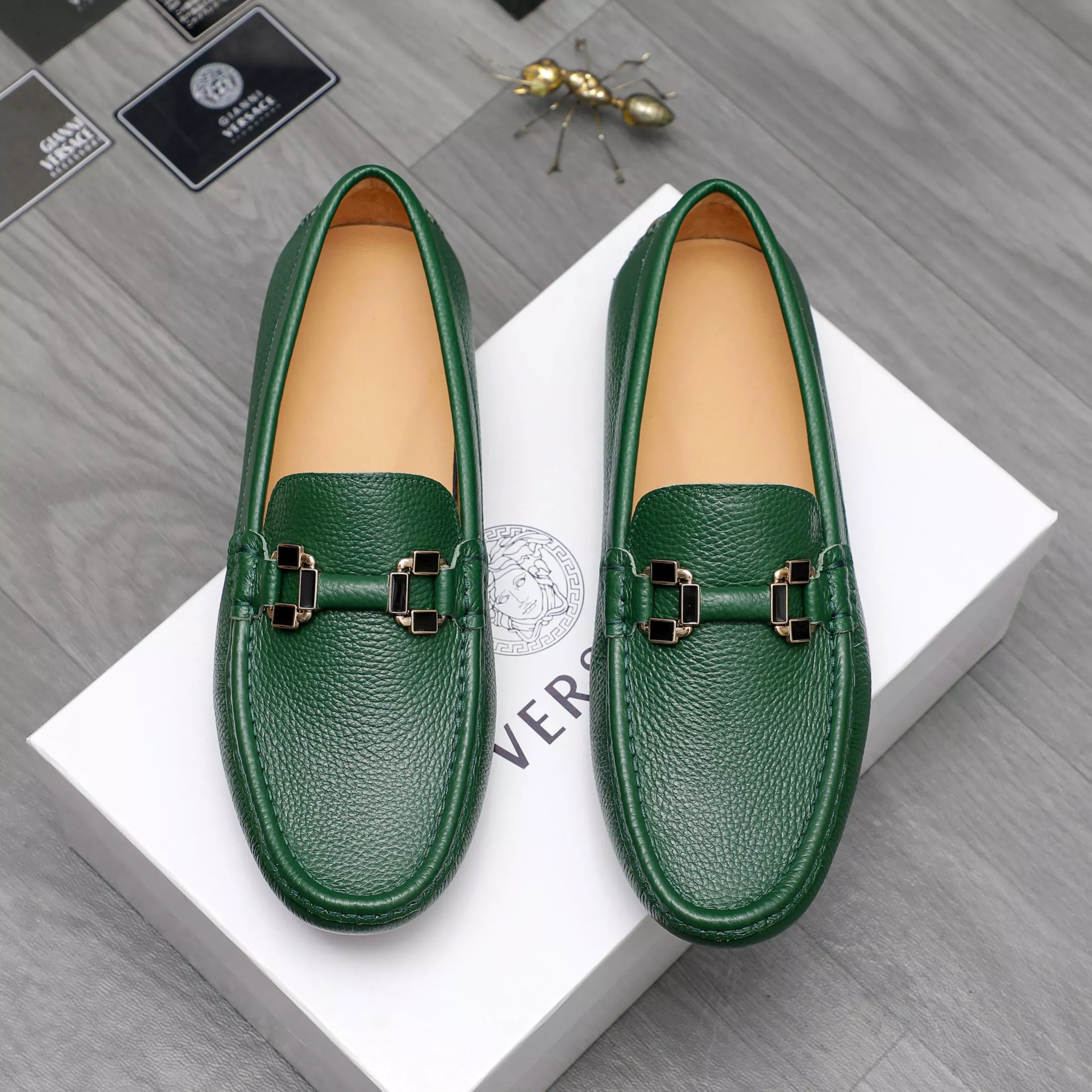 Versace Leather Shoes For Men Affordable 6019
