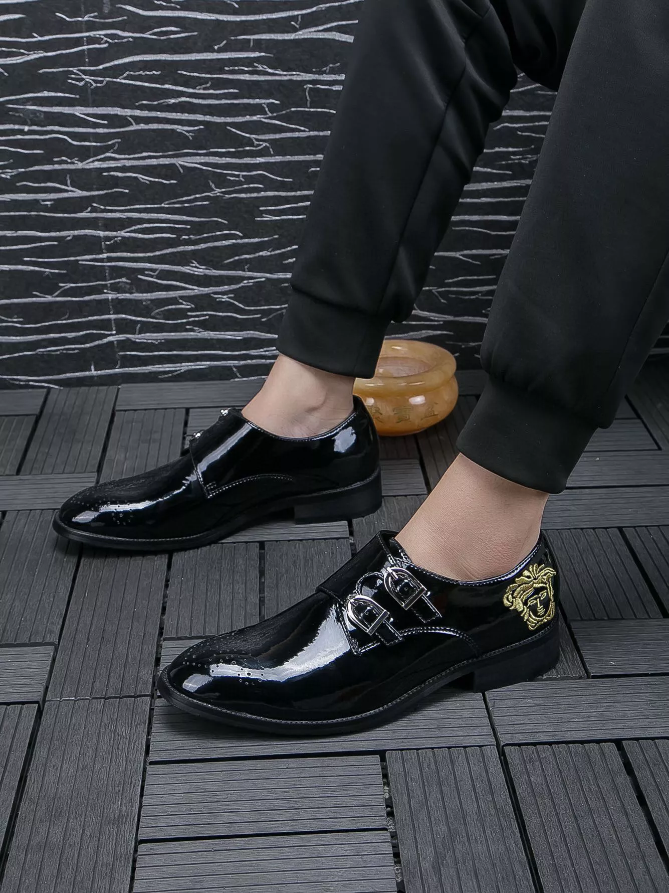 Versace Leather Shoes For Men AllSeason 8856