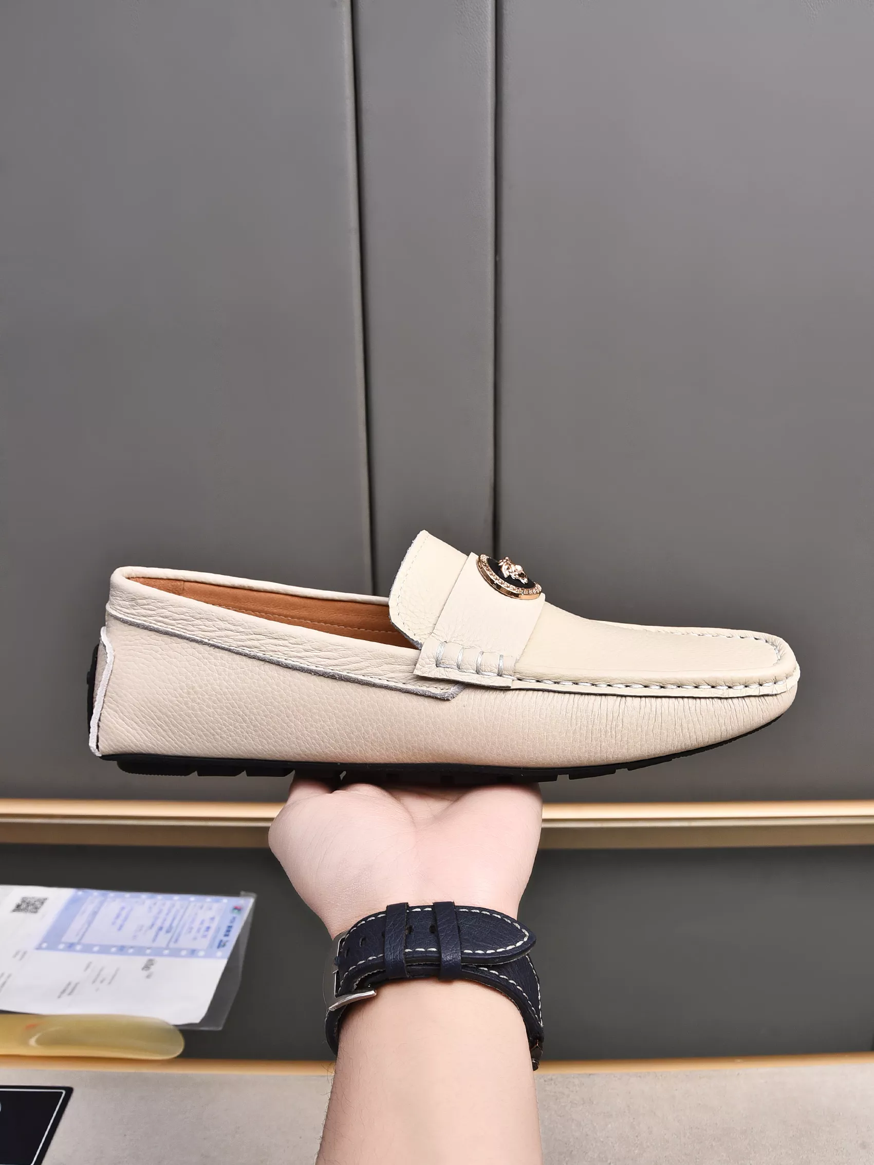 Versace Leather Shoes For Men Bold 4576