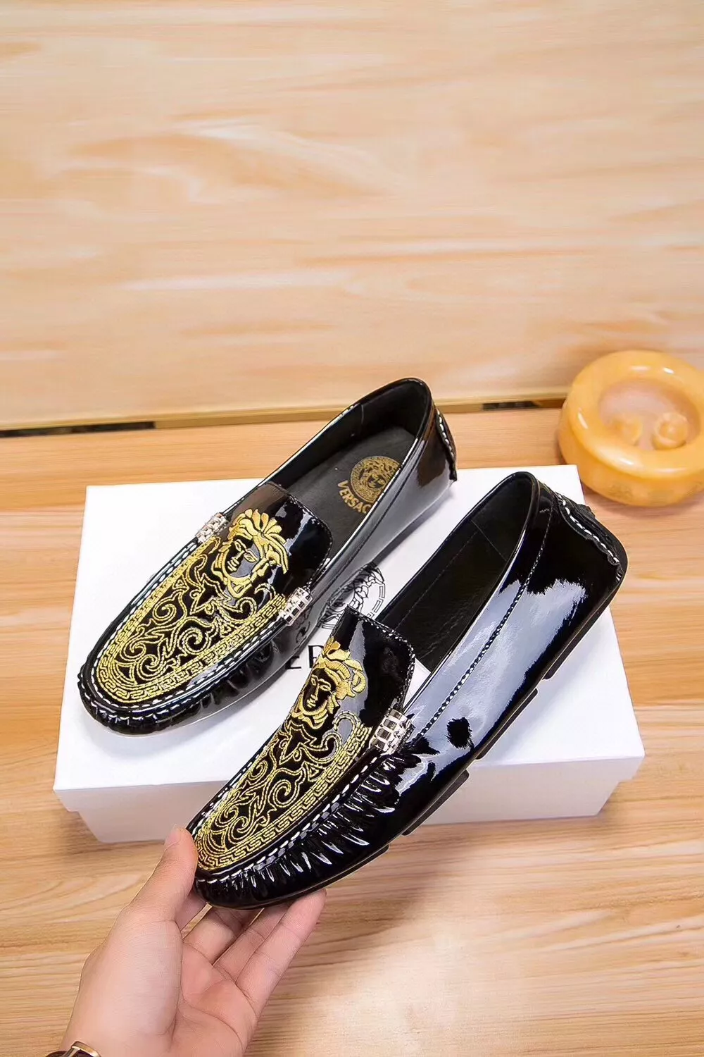 Versace Leather Shoes For Men Bold 470