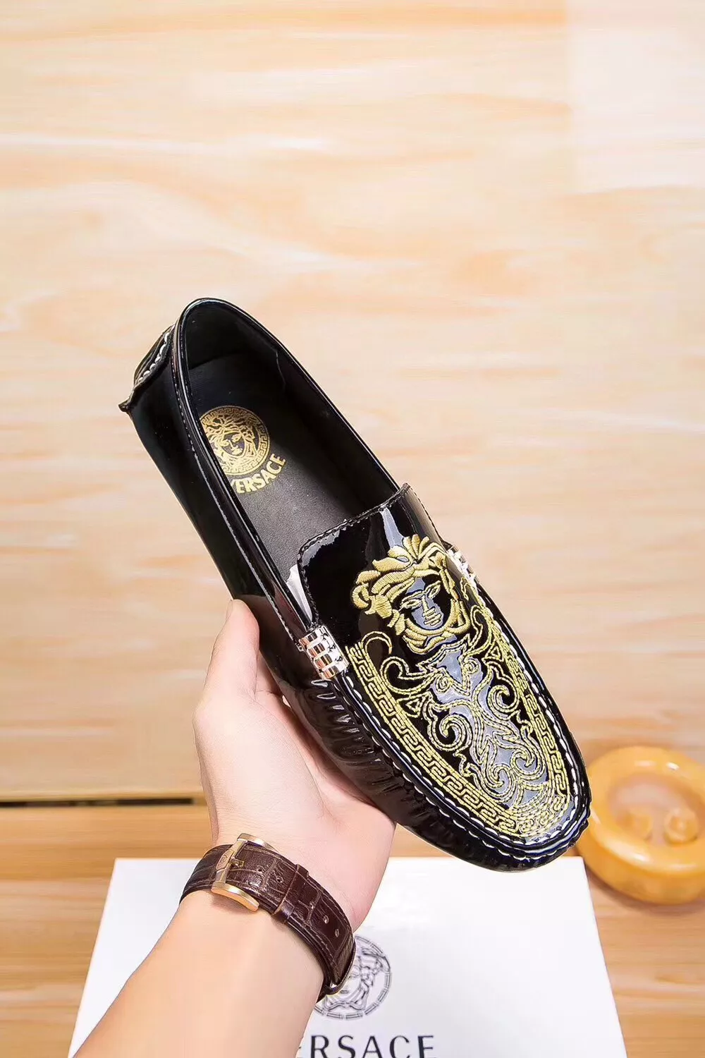 Versace Leather Shoes For Men Bold 470
