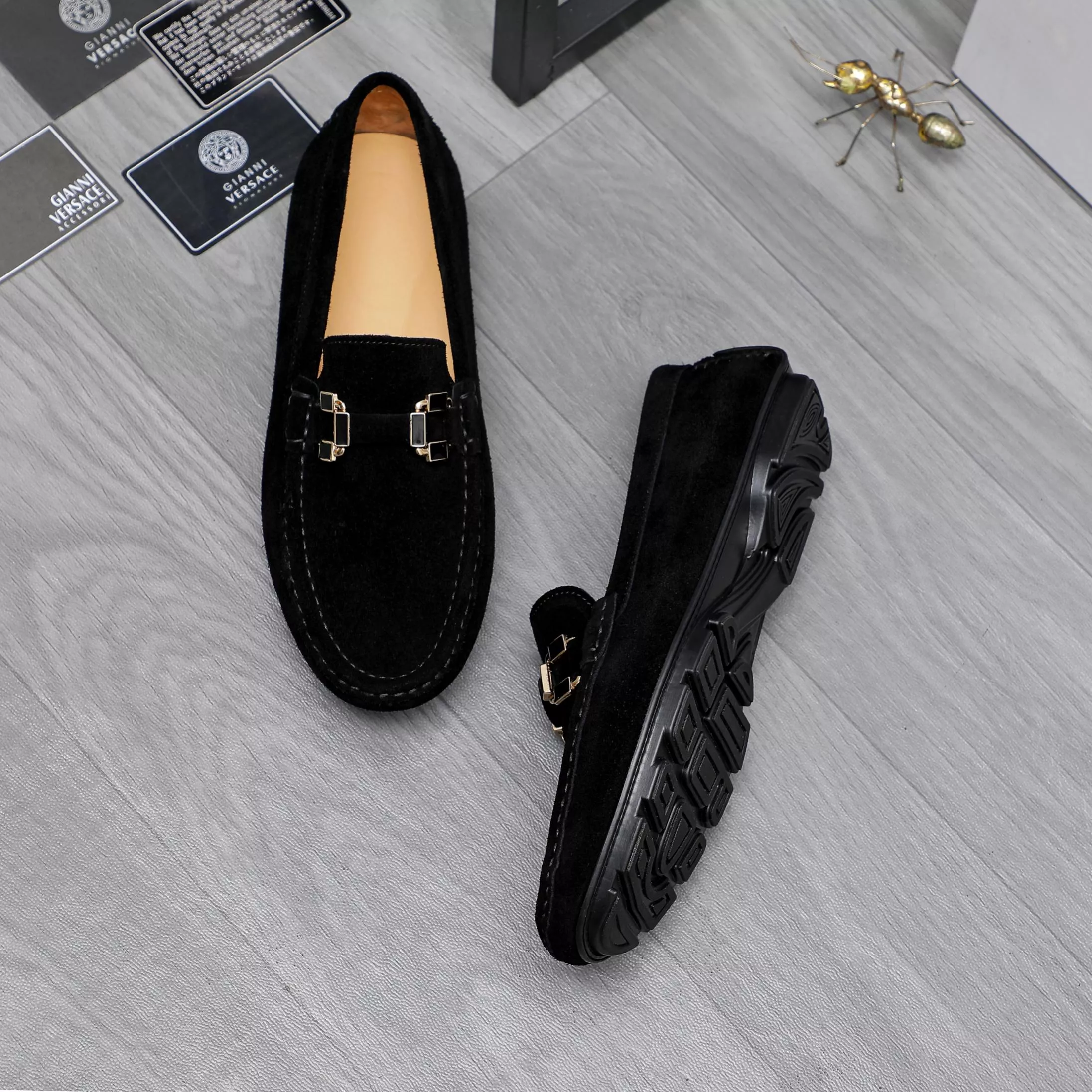 Versace Leather Shoes For Men Bright 7131