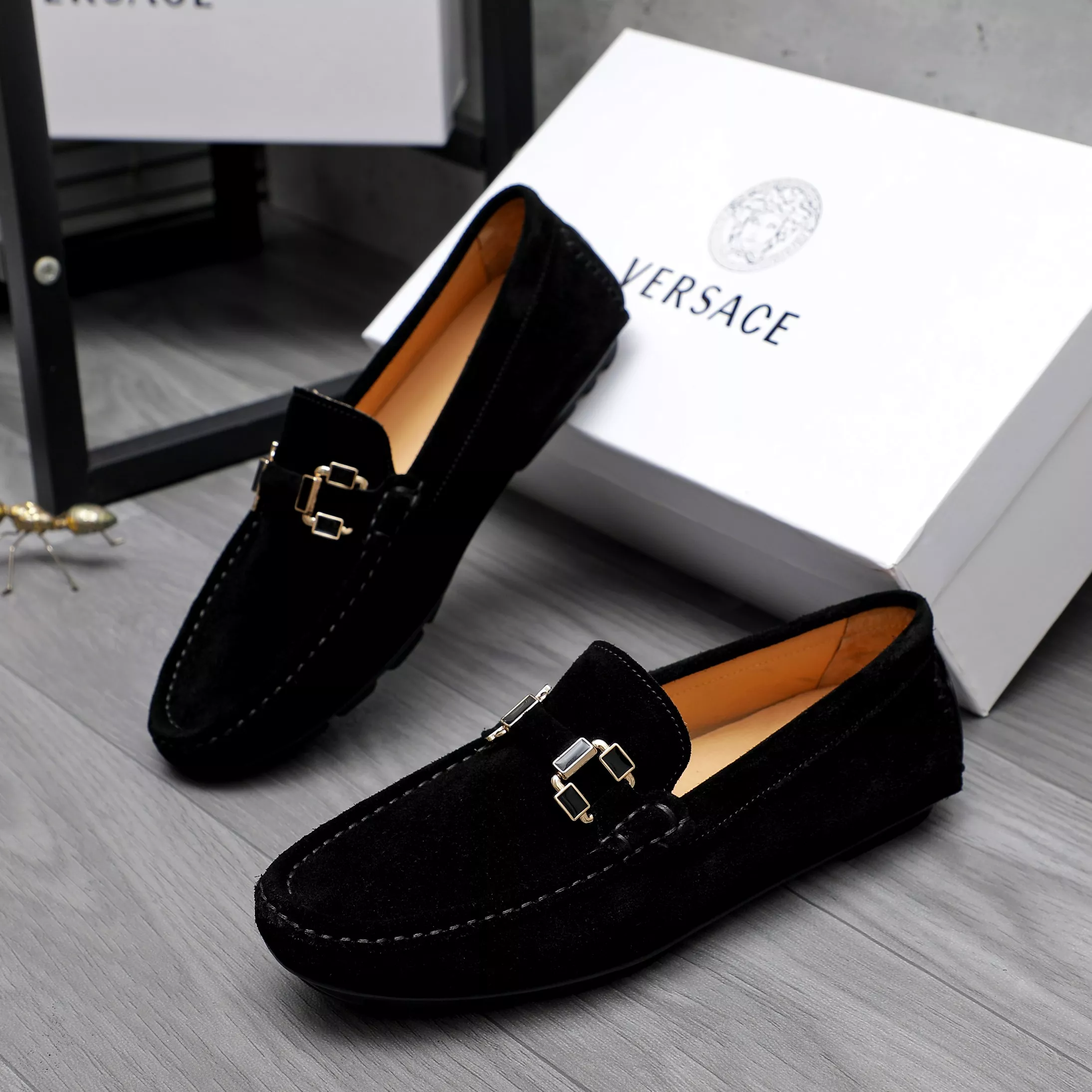 Versace Leather Shoes For Men Bright 7131
