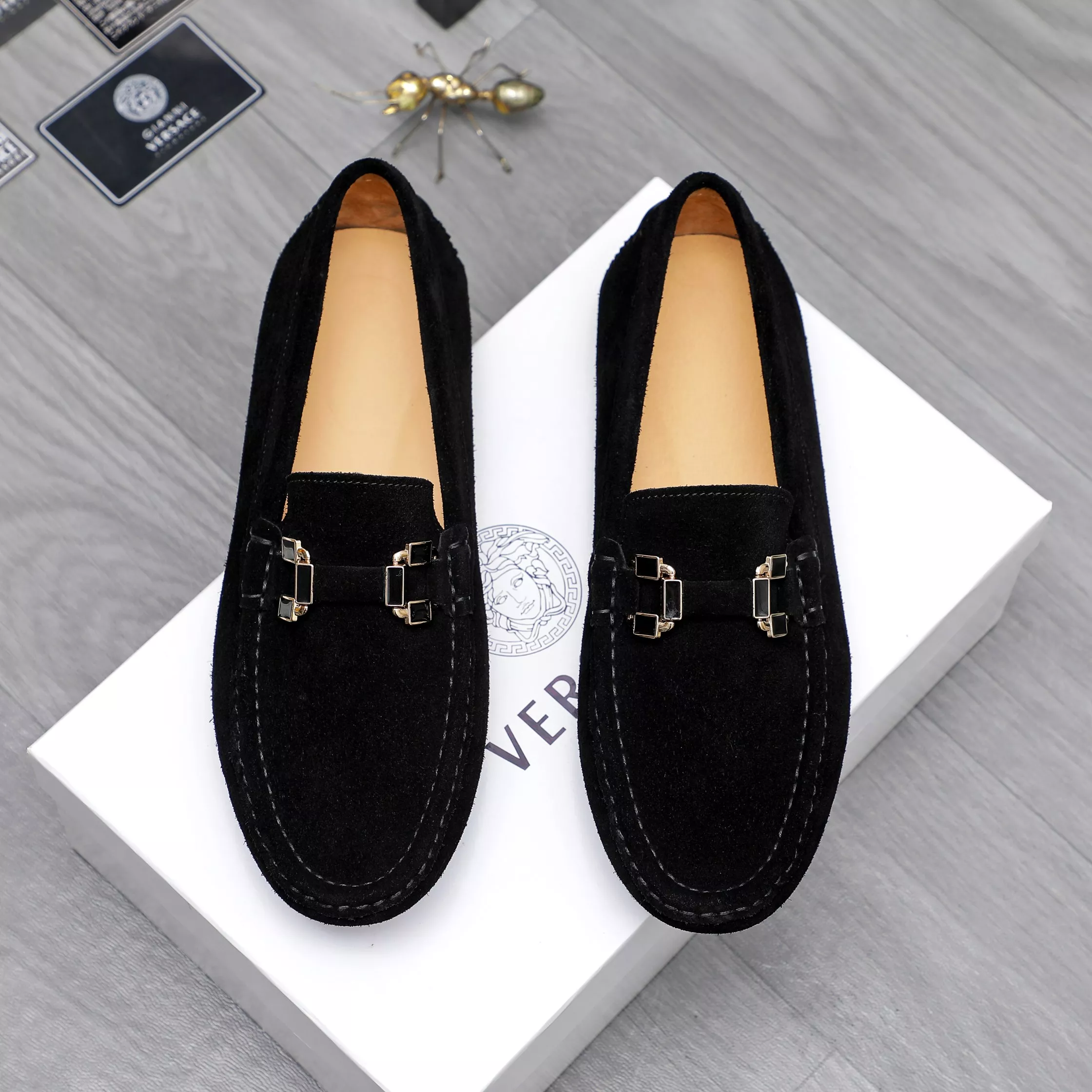 Versace Leather Shoes For Men Bright 7131