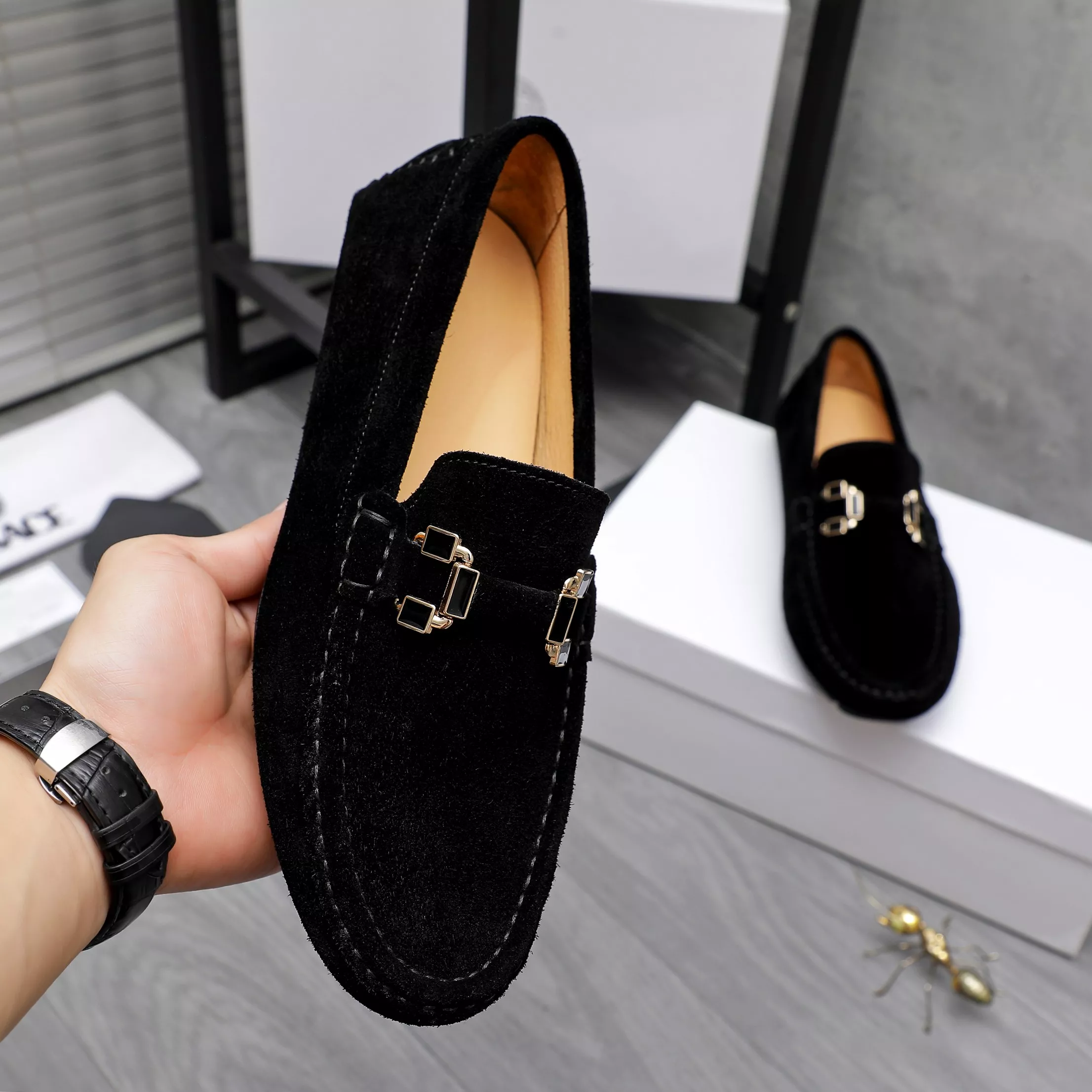 Versace Leather Shoes For Men Bright 7131
