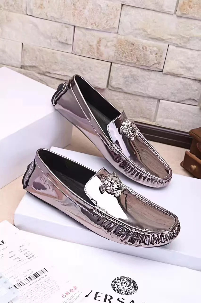 Versace Leather Shoes For Men Bright 7943