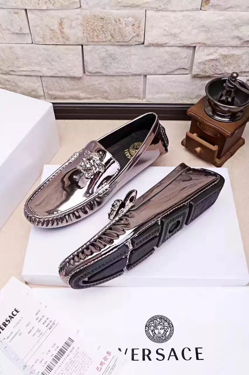 Versace Leather Shoes For Men Bright 7943