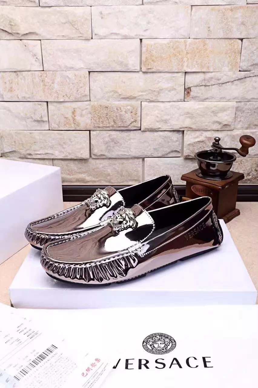 Versace Leather Shoes For Men Bright 7943