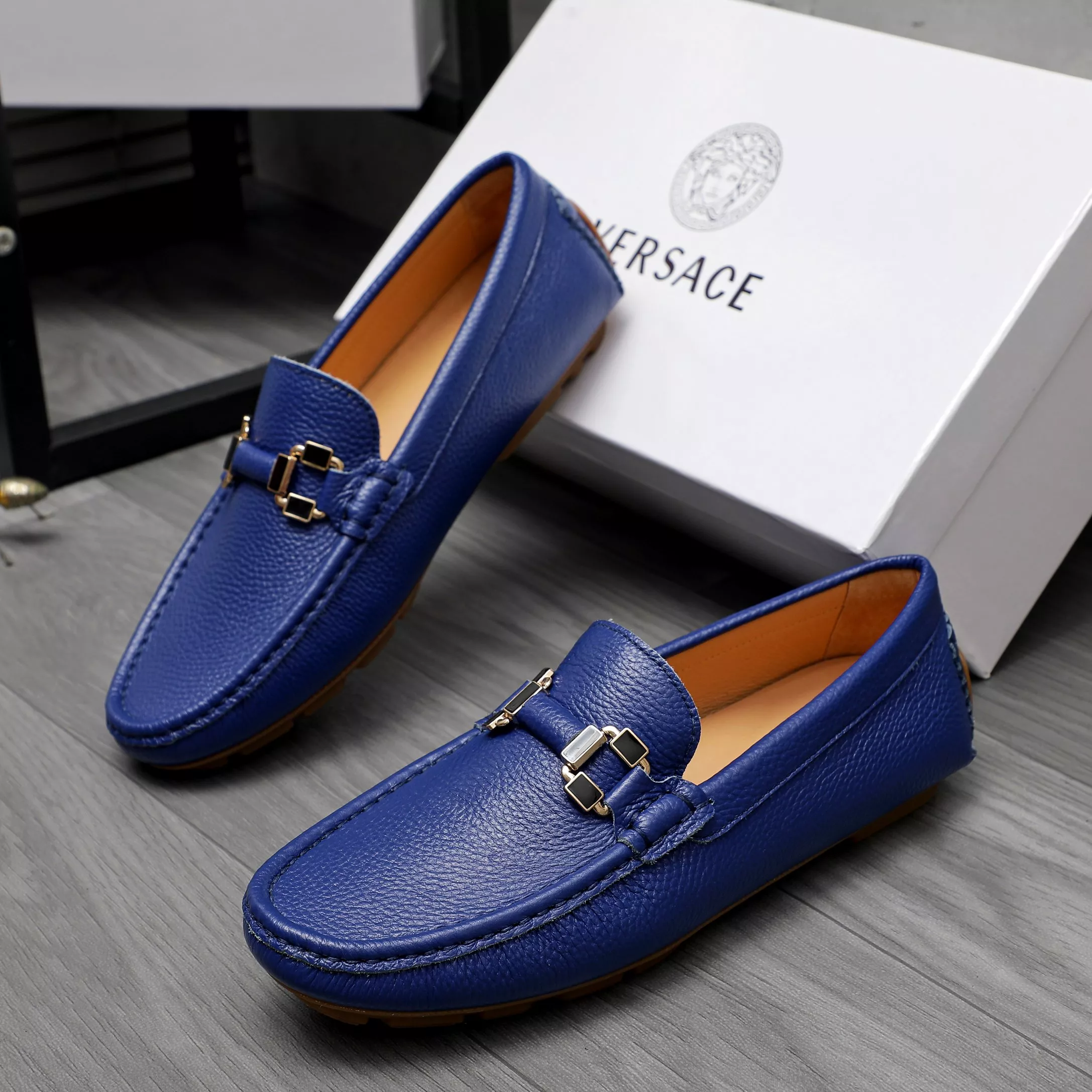 Versace Leather Shoes For Men Classic 1400
