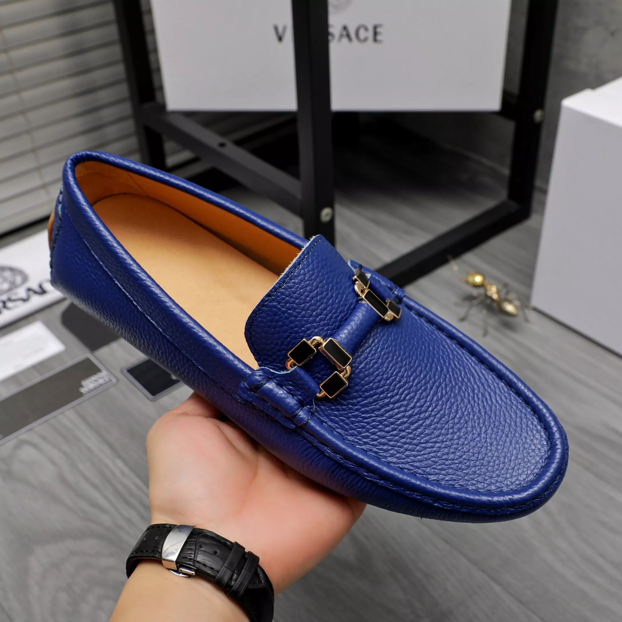Versace Leather Shoes For Men Classic 1400