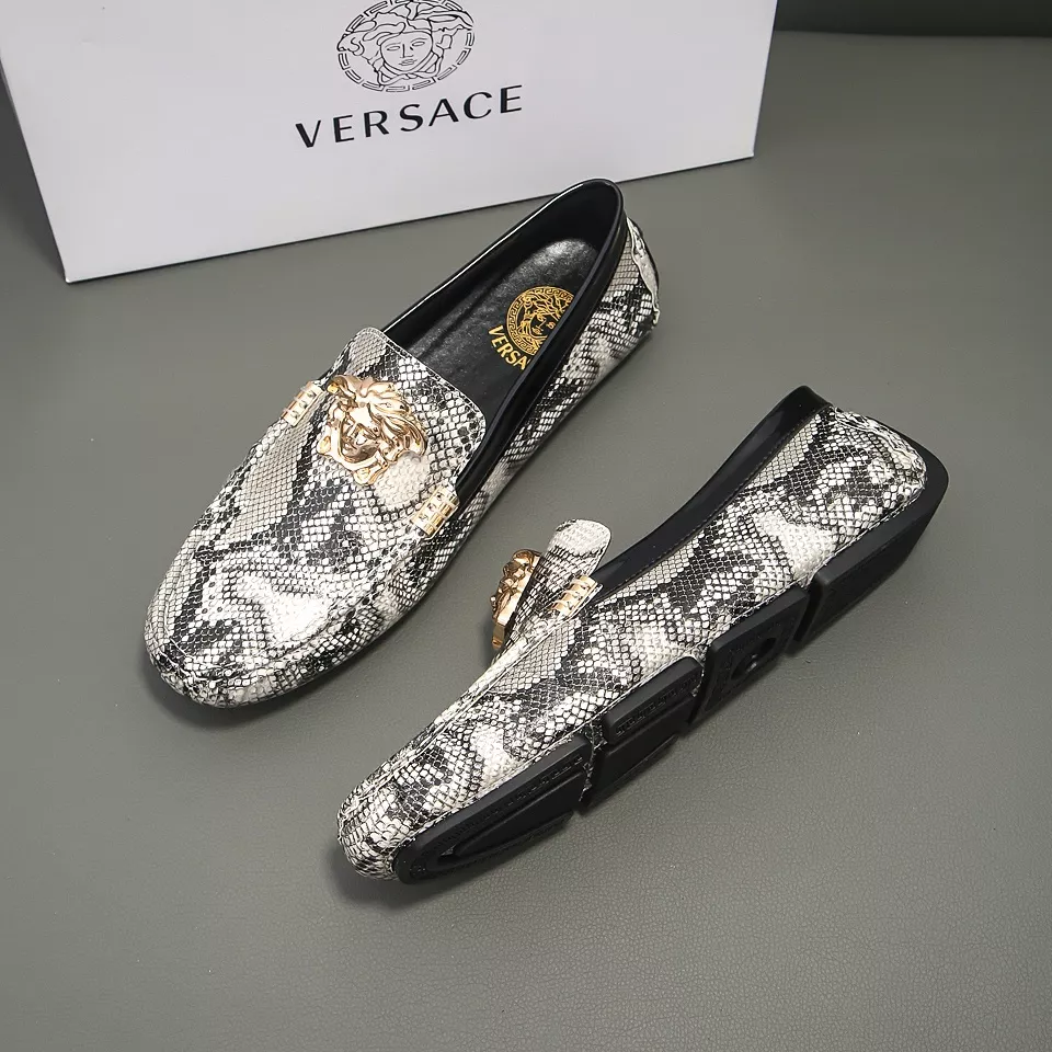 Versace Leather Shoes For Men Comfortable 7762
