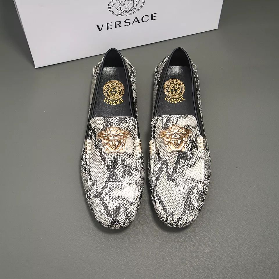 Versace Leather Shoes For Men Comfortable 7762